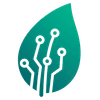Marketing AI Houston - AI-powered digital marketing leaf logo with circuit pattern